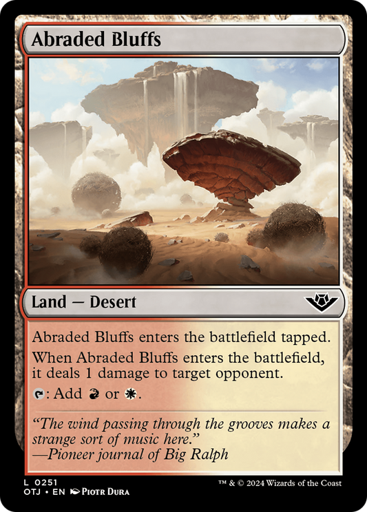 Abraded Bluffs [Outlaws of Thunder Junction] [Foil]