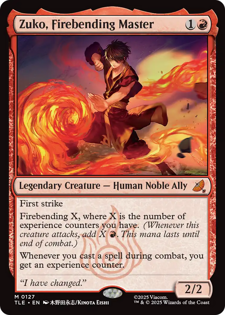 Zuko, Firebending Master [Avatar: The Last Airbender: Eternal-Legal] [Foil]