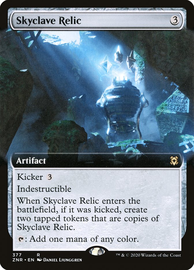 Skyclave Relic (Extended Art) [Zendikar Rising] [Foil]