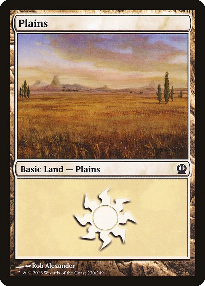 Plains (230) [Theros] [Foil]