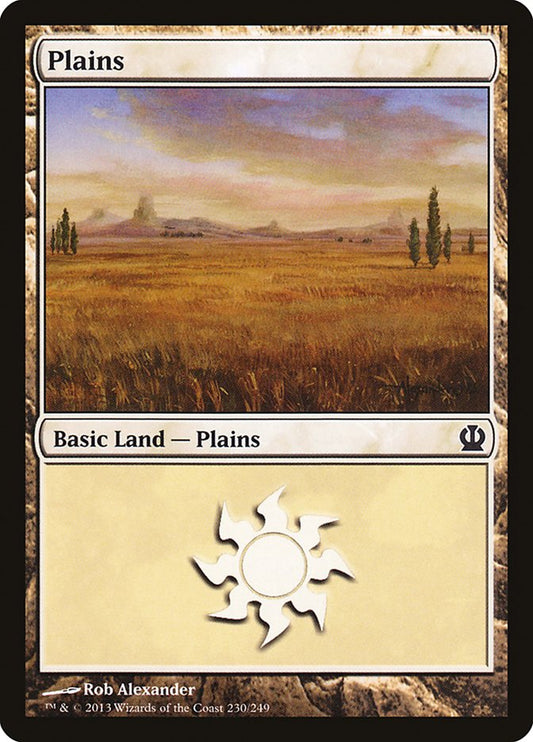 Plains (230) [Theros] [Foil]