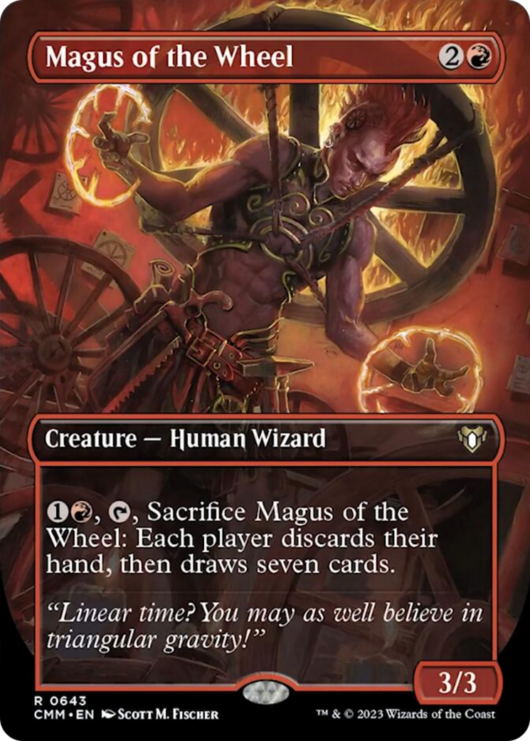 Magus of the Wheel (Borderless Alternate Art) [Commander Masters] [Foil]