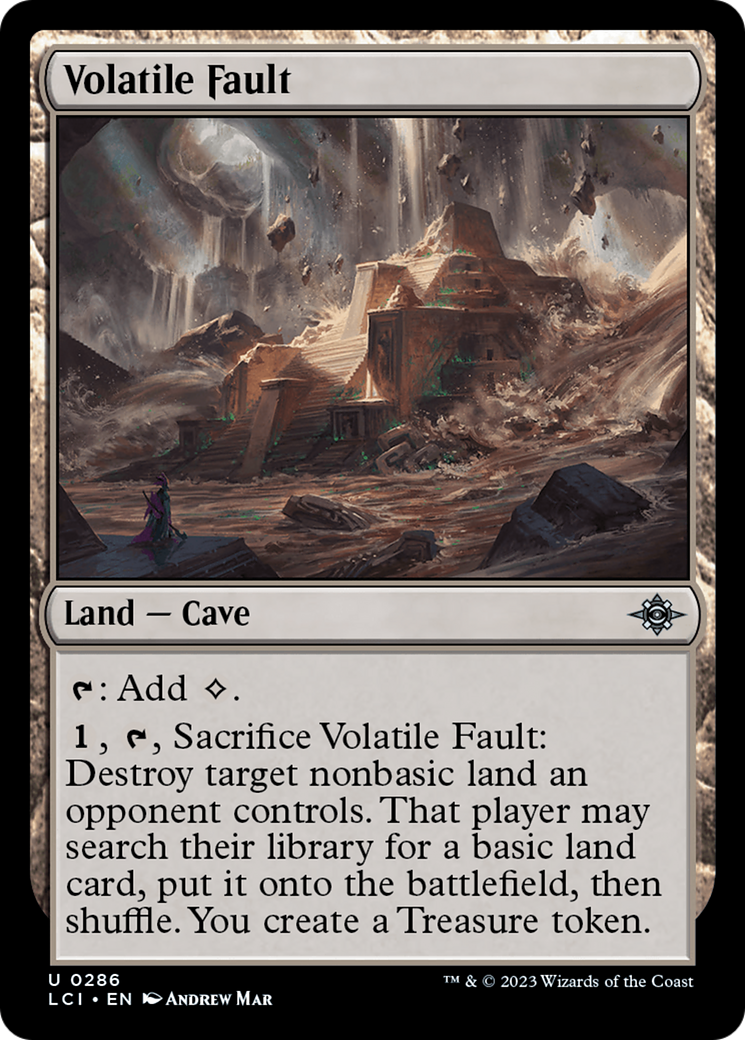 Volatile Fault [The Lost Caverns of Ixalan] [Foil]