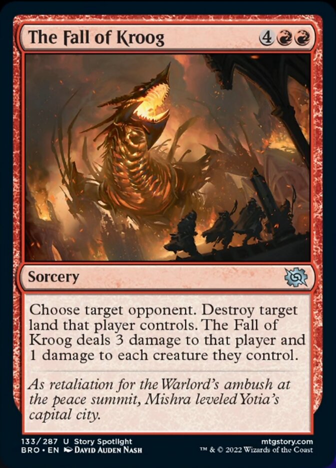 The Fall of Kroog [The Brothers' War] [Foil]