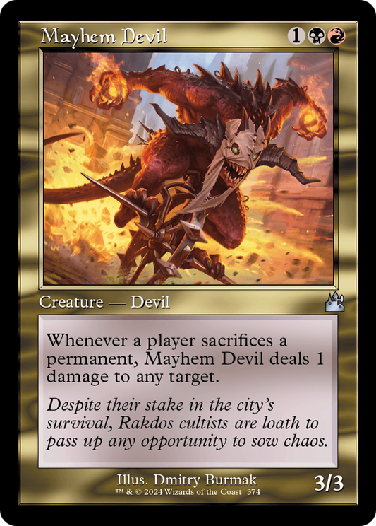 Mayhem Devil (Retro Frame) [Ravnica Remastered] [Foil]