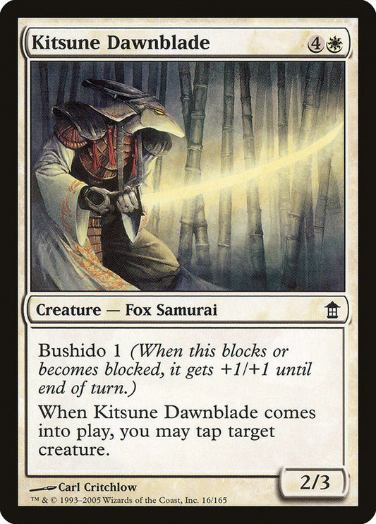 Kitsune Dawnblade [Saviors of Kamigawa] [Foil]