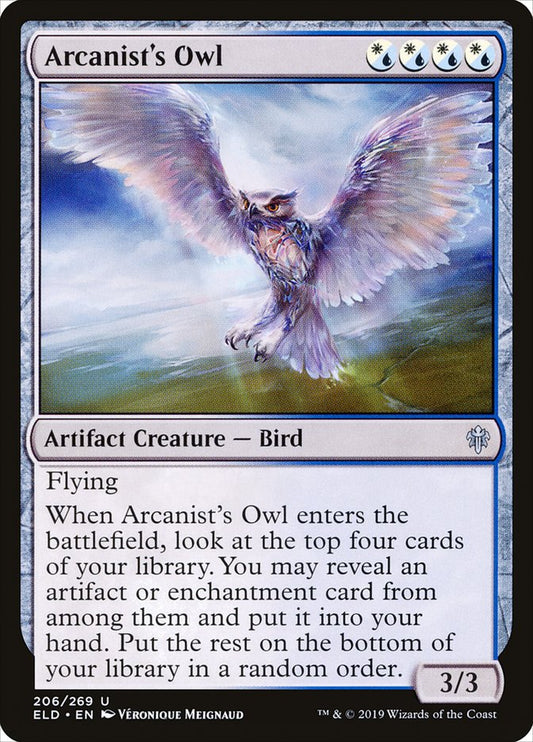 Arcanist's Owl [Throne of Eldraine] [Foil]