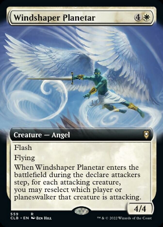 Windshaper Planetar (Extended Art) [Commander Legends: Battle for Baldur's Gate] [Foil]