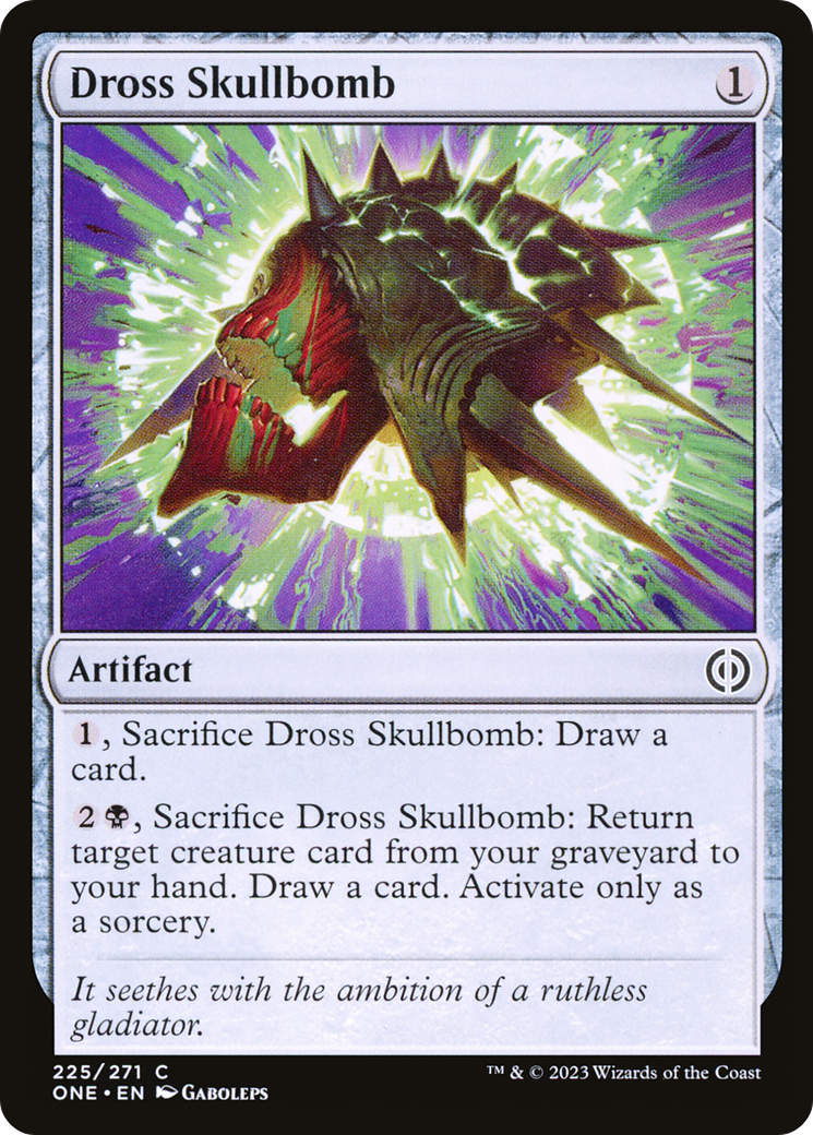 Dross Skullbomb [Phyrexia: All Will Be One] [Foil]