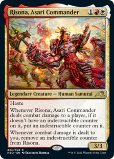 Risona, Asari Commander [Kamigawa: Neon Dynasty] [Foil]
