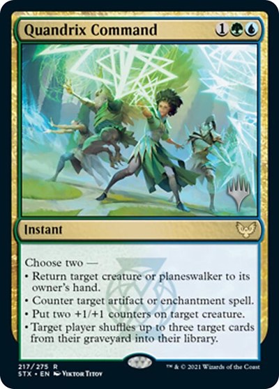 Quandrix Command (Promo Pack) [Strixhaven: School of Mages Promos] [Foil]