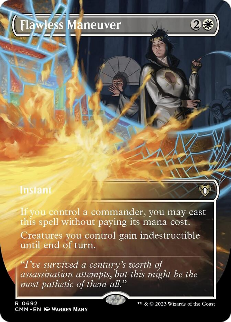 Flawless Maneuver (Borderless Alternate Art) [Commander Masters] [Foil]