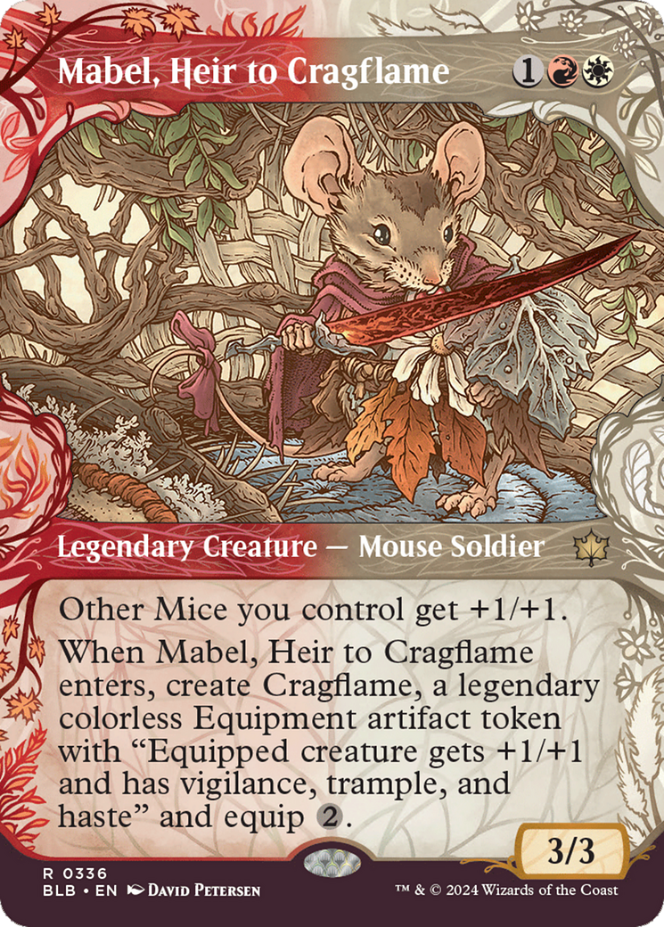 Mabel, Heir to Cragflame (Showcase) [Bloomburrow] [Foil]