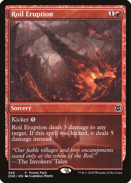 Roil Eruption (Promo Pack) [Zendikar Rising Promos] [Foil]