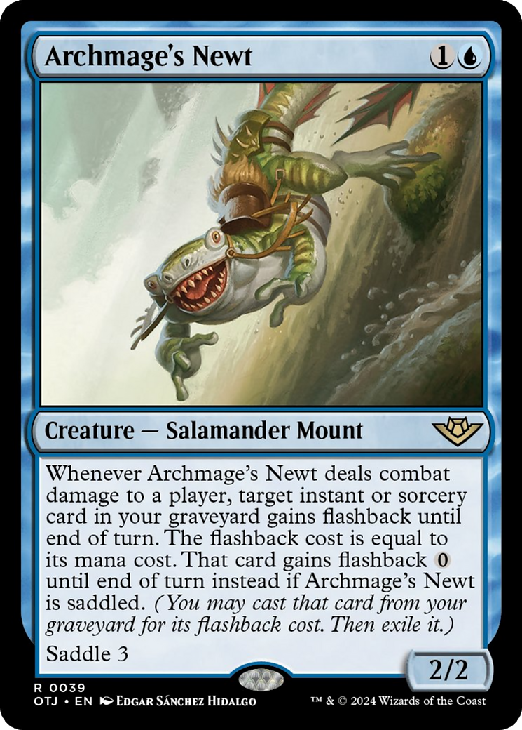Archmage's Newt [Outlaws of Thunder Junction] [Foil]