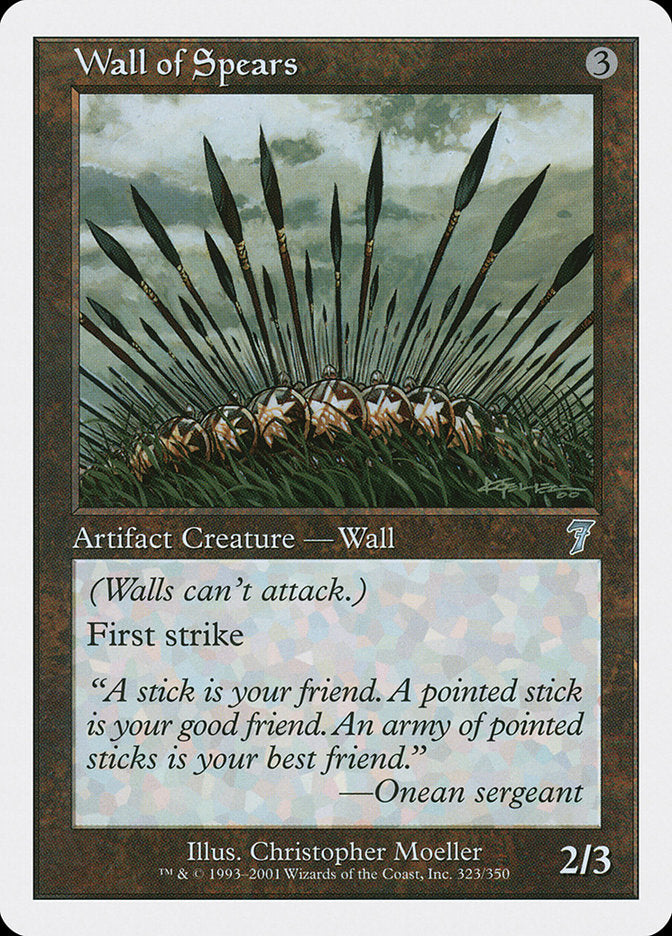 Wall of Spears [Seventh Edition] [Foil]