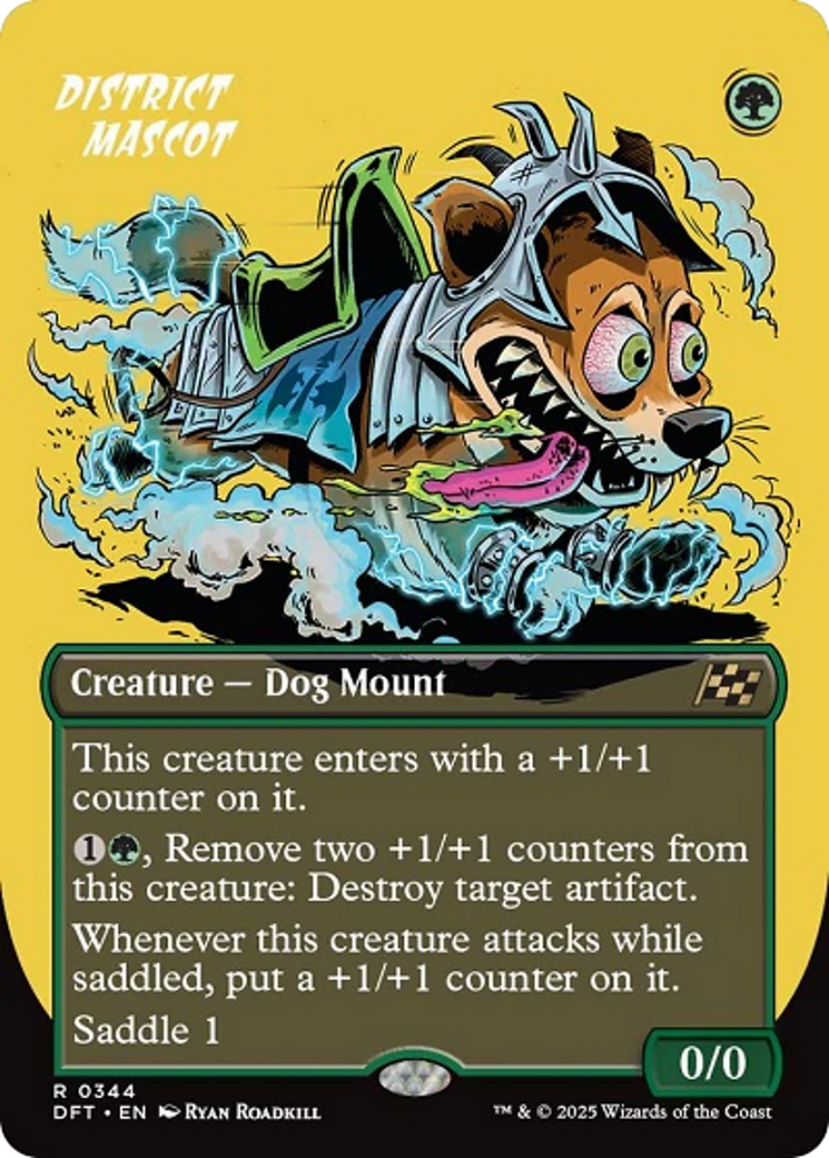 District Mascot (Borderless) [Aetherdrift] [Foil]