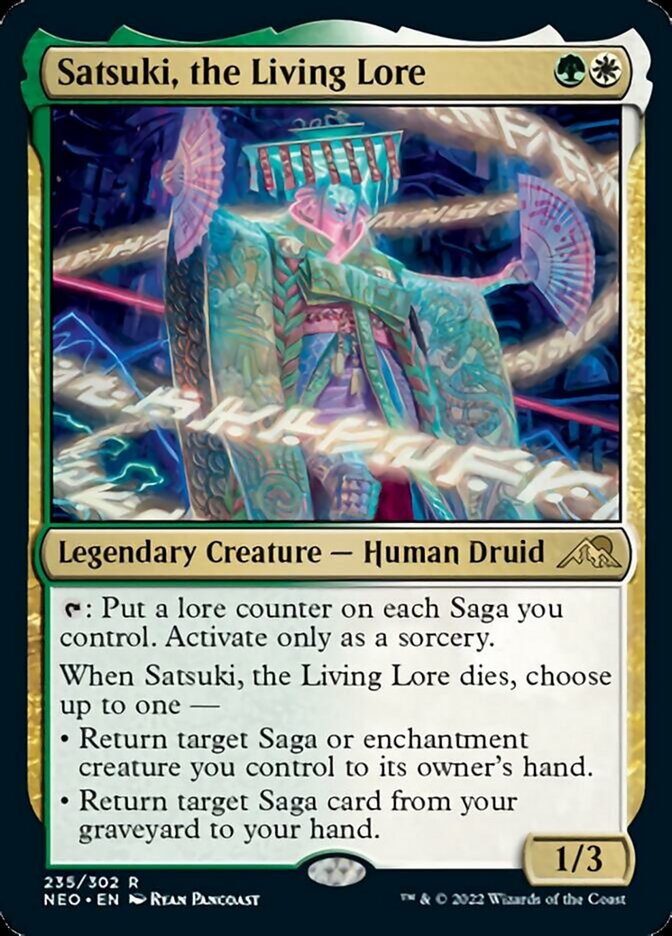 Satsuki, the Living Lore [Kamigawa: Neon Dynasty] [Foil]