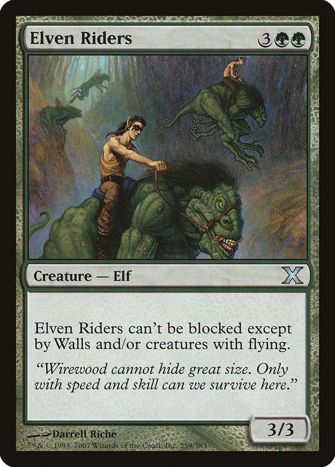 Elven Riders [Tenth Edition] [Foil]
