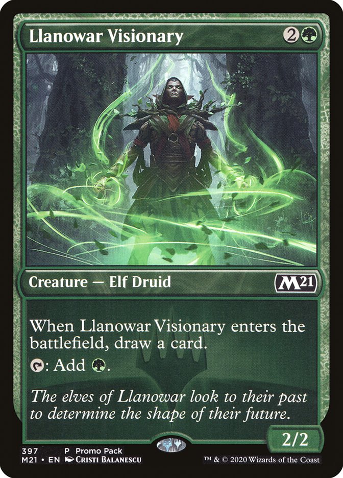 Llanowar Visionary (Promo Pack) [Core Set 2021 Promos] [Foil]