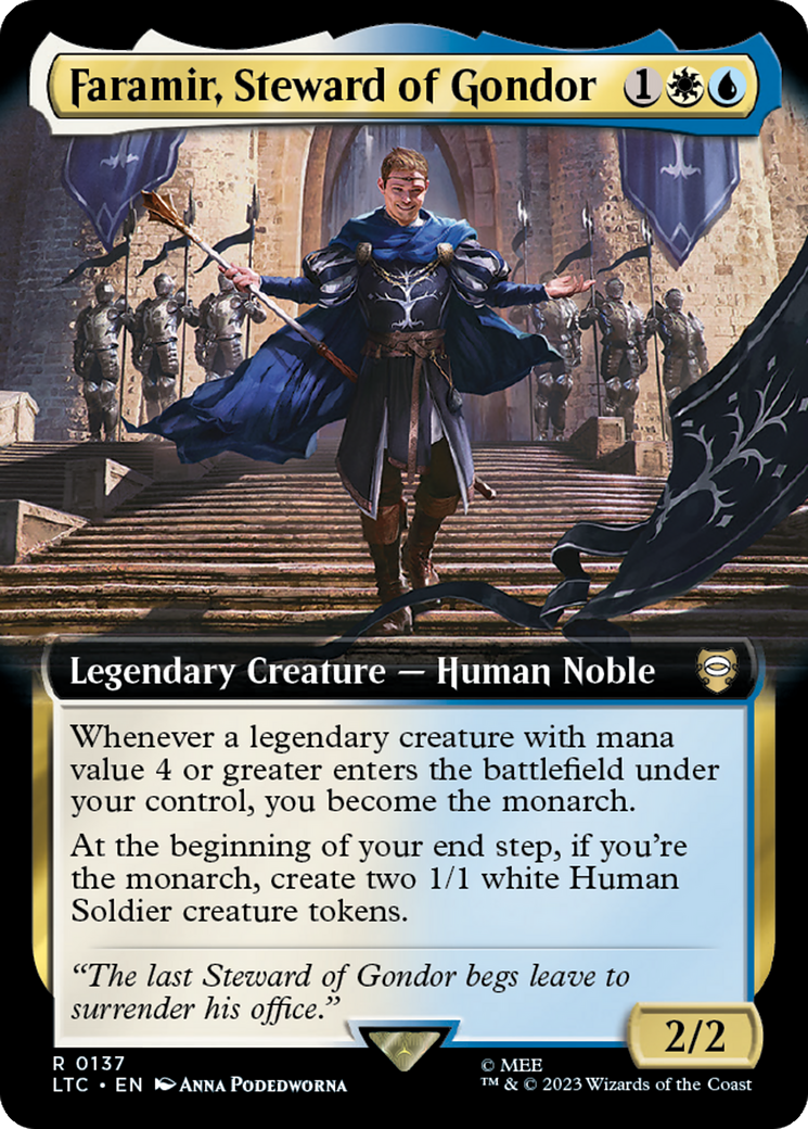 Faramir, Steward of Gondor (Extended Art) [The Lord of the Rings: Tales of Middle-Earth Commander] [Foil]