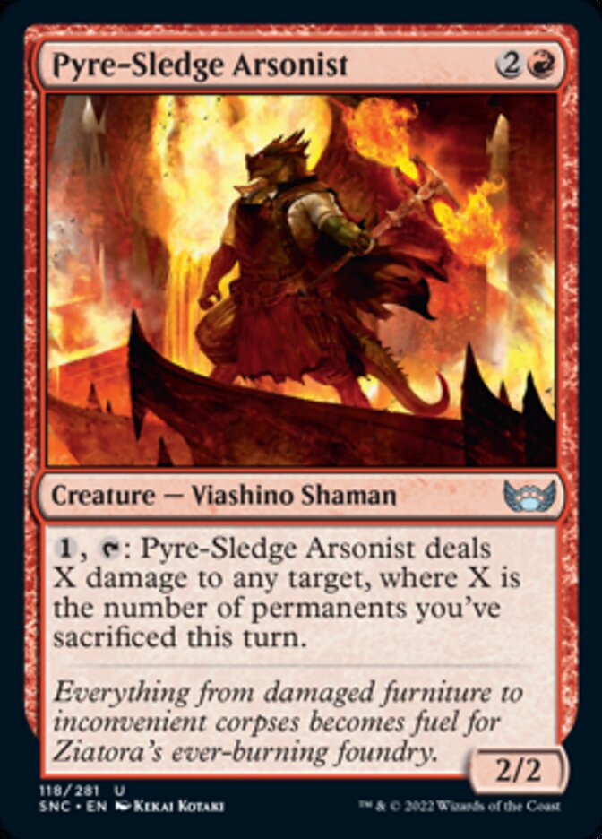 Pyre-Sledge Arsonist [Streets of New Capenna] [Foil]