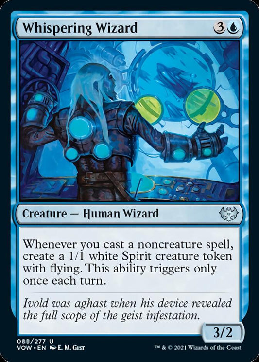 Whispering Wizard [Innistrad: Crimson Vow] [Foil]