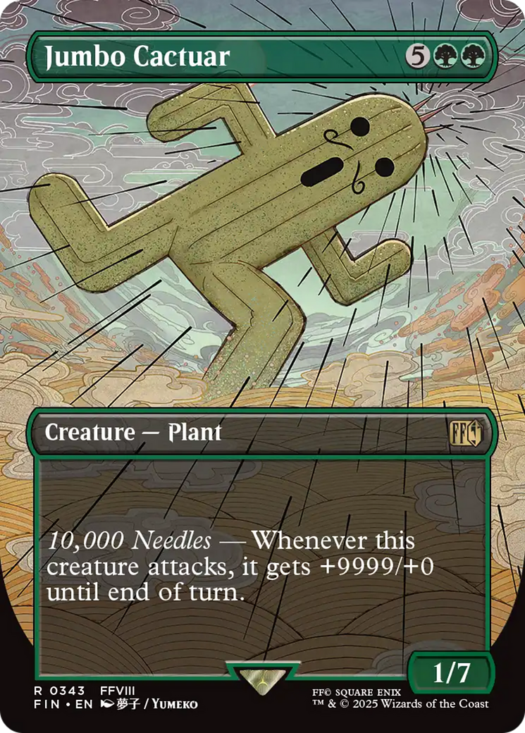Jumbo Cactuar (Borderless) [FINAL FANTASY] [Foil]