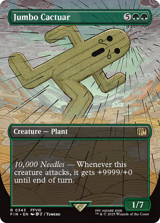 Jumbo Cactuar (Borderless) [FINAL FANTASY] [Foil]