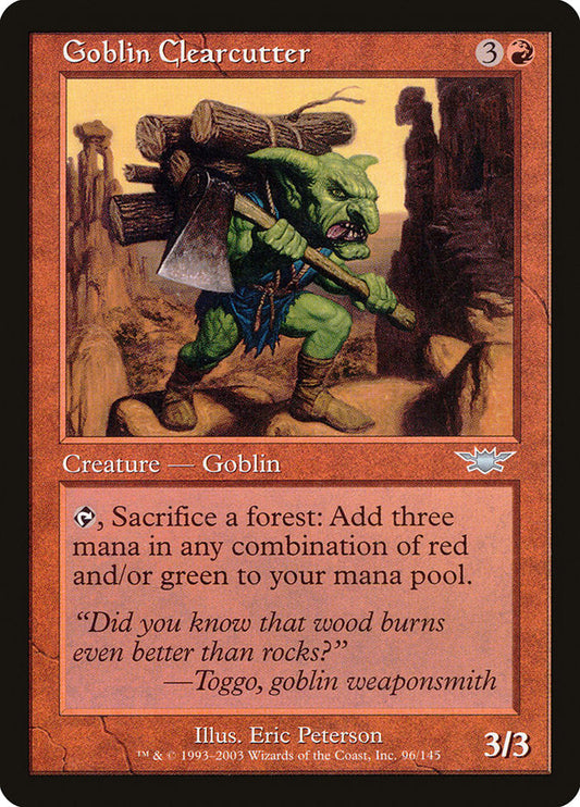 Goblin Clearcutter [Legions] [Foil]