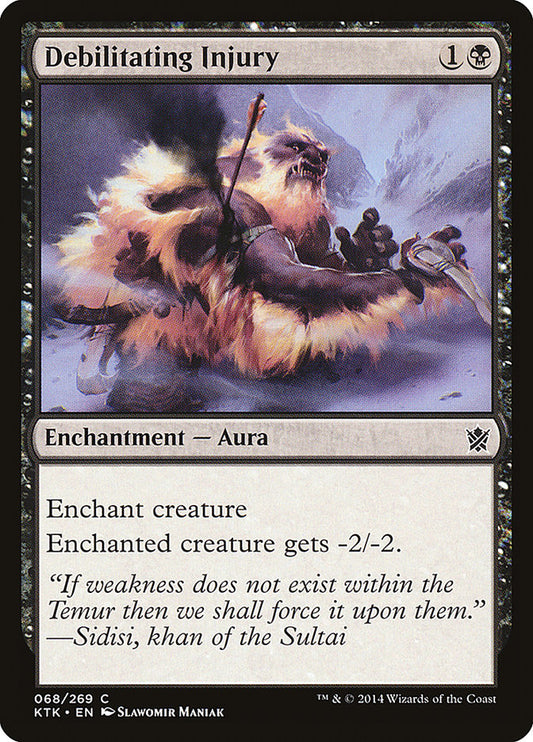 Debilitating Injury [Khans of Tarkir] [Foil]