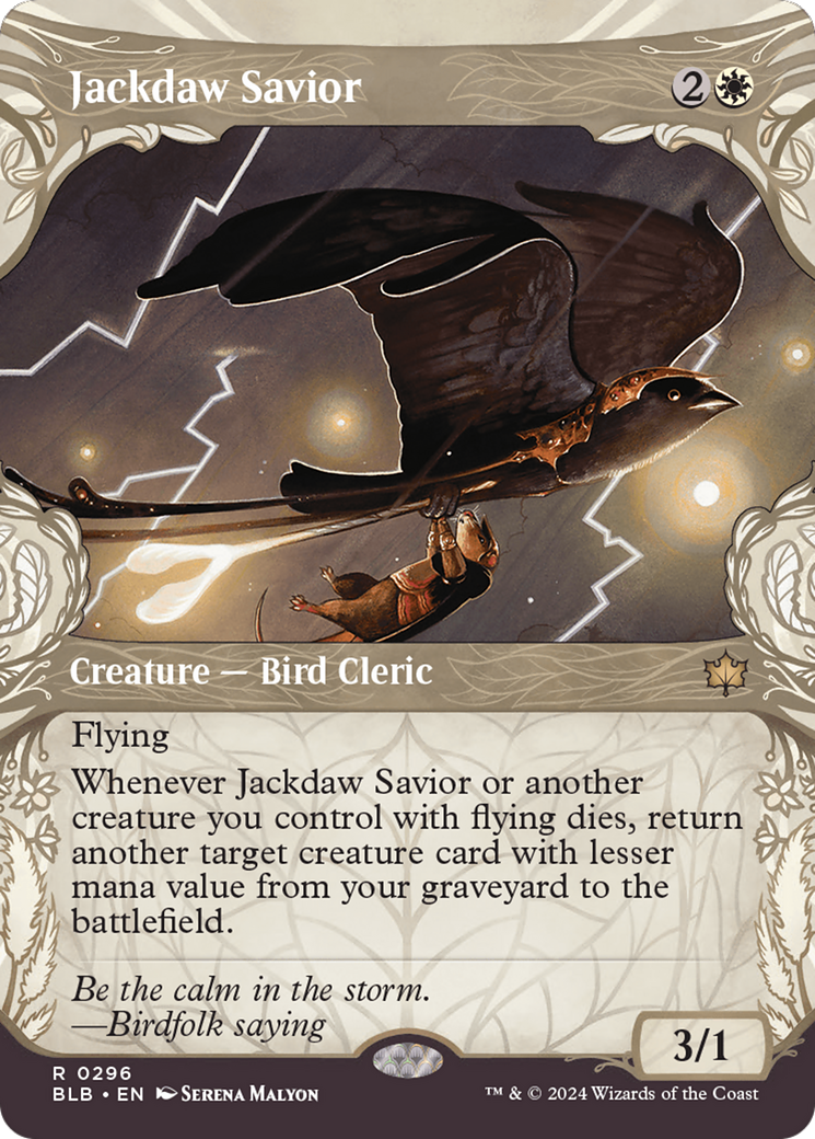 Jackdaw Savior (Showcase) [Bloomburrow] [Foil]