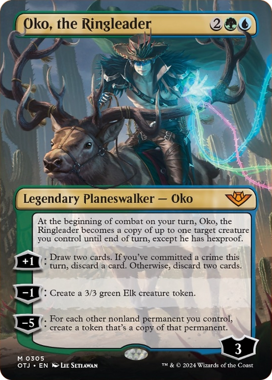 Oko, the Ringleader (Borderless) [Outlaws of Thunder Junction] [Foil]