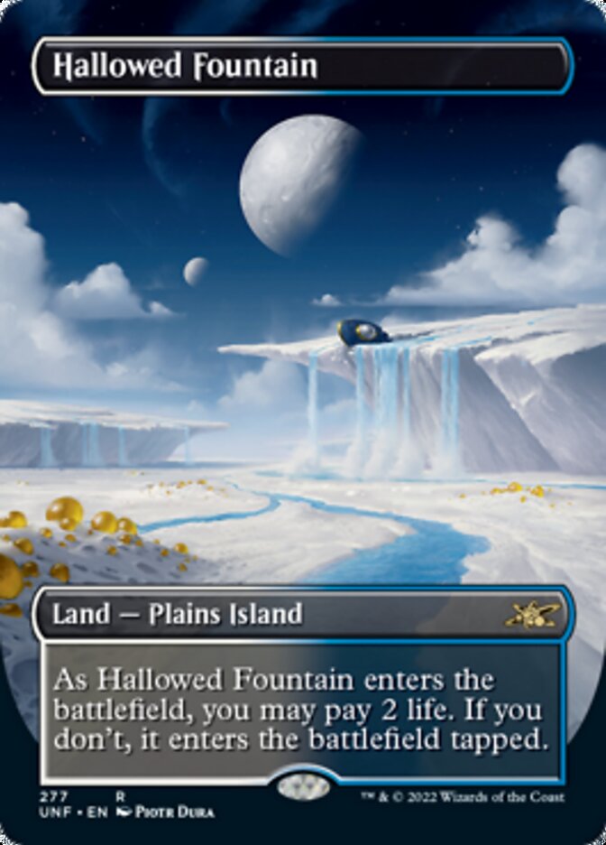 Hallowed Fountain (Borderless) [Unfinity] [Foil]