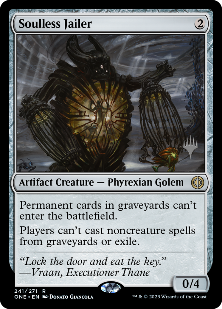 Soulless Jailer (Promo Pack) [Phyrexia: All Will Be One Promos] [Foil]