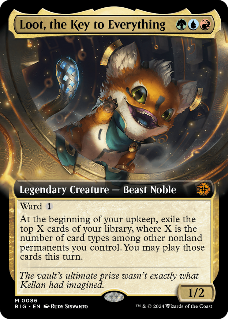 Loot, the Key to Everything (Extended Art) [Outlaws of Thunder Junction: The Big Score] [Foil]