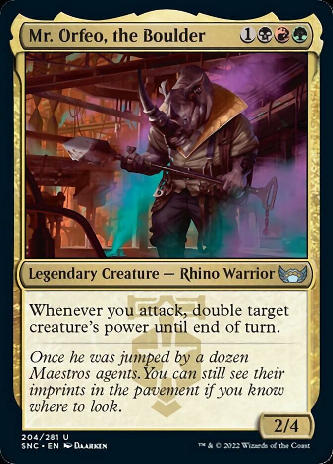 Mr. Orfeo, the Boulder [Streets of New Capenna] [Foil]