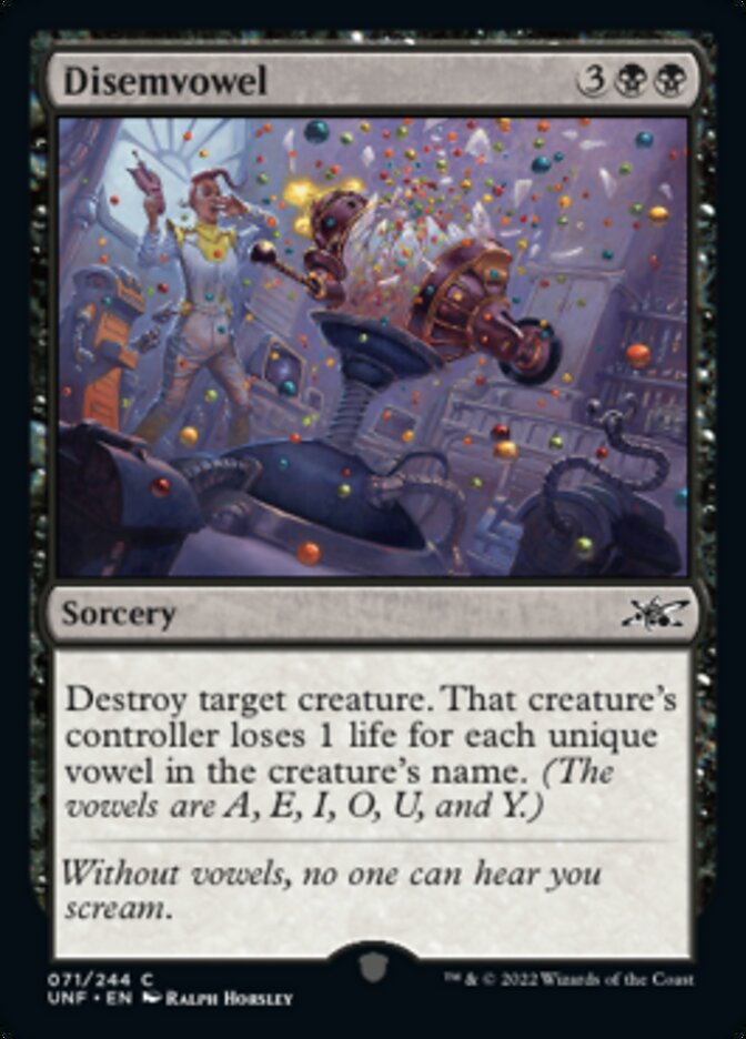 Disemvowel [Unfinity] [Foil]