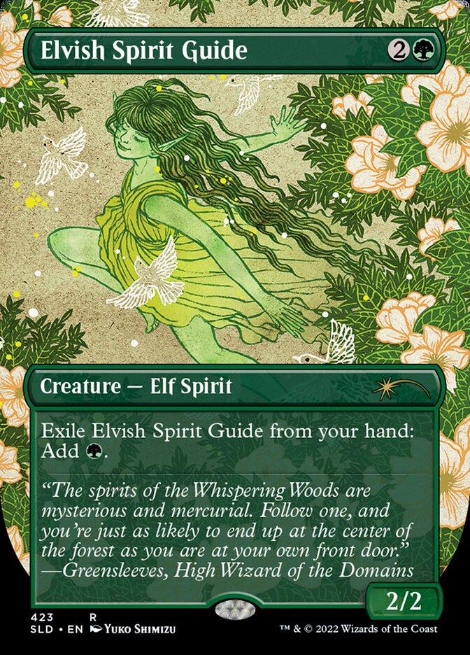 Elvish Spirit Guide (Borderless) [Secret Lair Drop Series] [Foil]