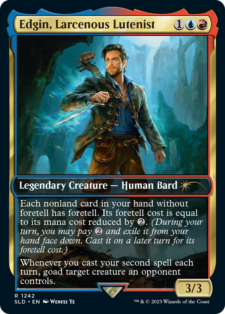 Edgin, Larcenous Lutenist [Secret Lair Drop Series] [Foil]