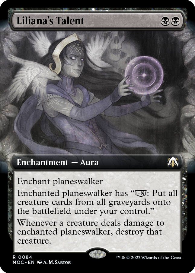 Liliana's Talent (Extended Art) [March of the Machine Commander] [Foil]