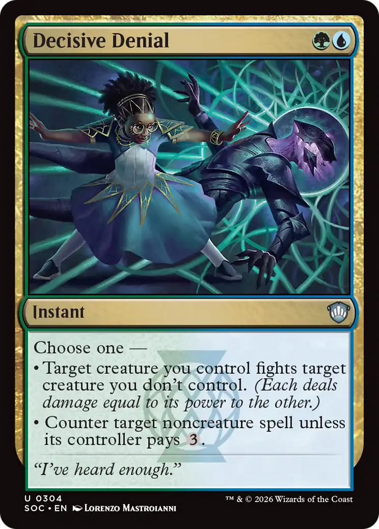 Decisive Denial [Secrets of Strixhaven Commander] [Foil]