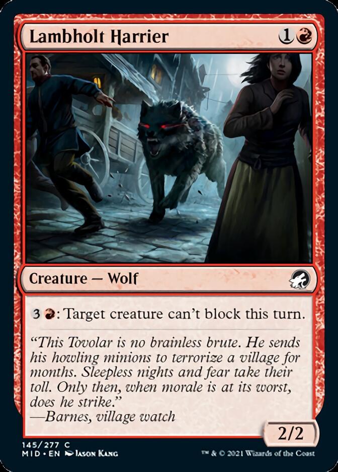 Lambholt Harrier [Innistrad: Midnight Hunt] [Foil]