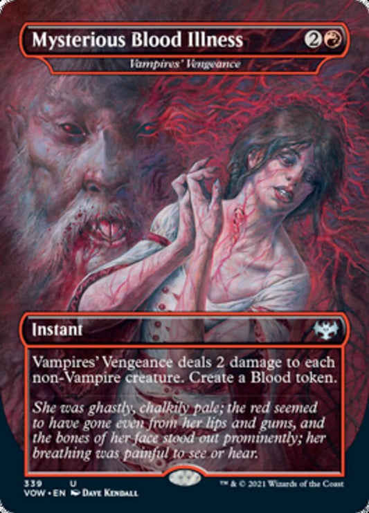 Vampires' Vengeance - Mysterious Blood Illness [Innistrad: Crimson Vow] [Foil]