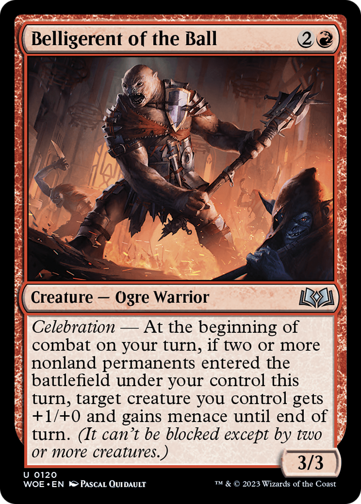 Belligerent of the Ball [Wilds of Eldraine] [Foil]