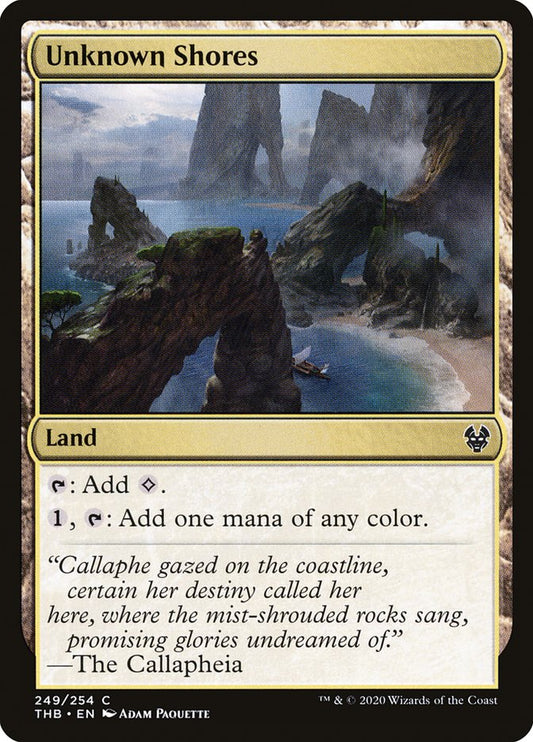 Unknown Shores [Theros Beyond Death] [Foil]