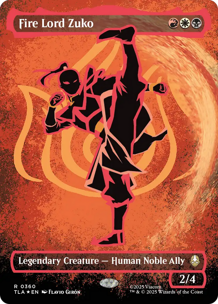 Fire Lord Zuko (Borderless Battle Pose) [Avatar: The Last Airbender] [Foil]