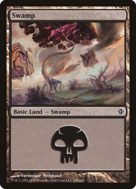 Swamp (240) [Rise of the Eldrazi] [Foil]