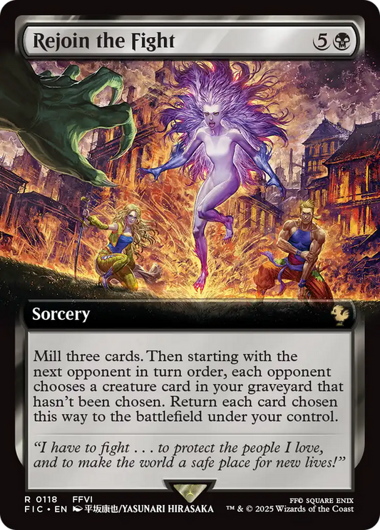 Rejoin the Fight (Extended Art) [FINAL FANTASY Commander] [Foil]