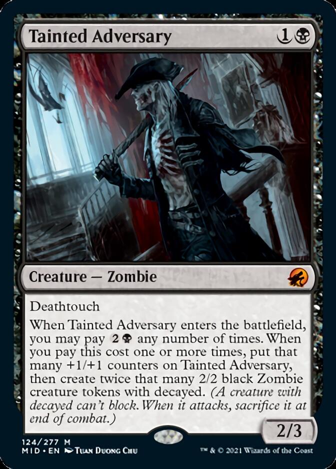Tainted Adversary [Innistrad: Midnight Hunt] [Foil]